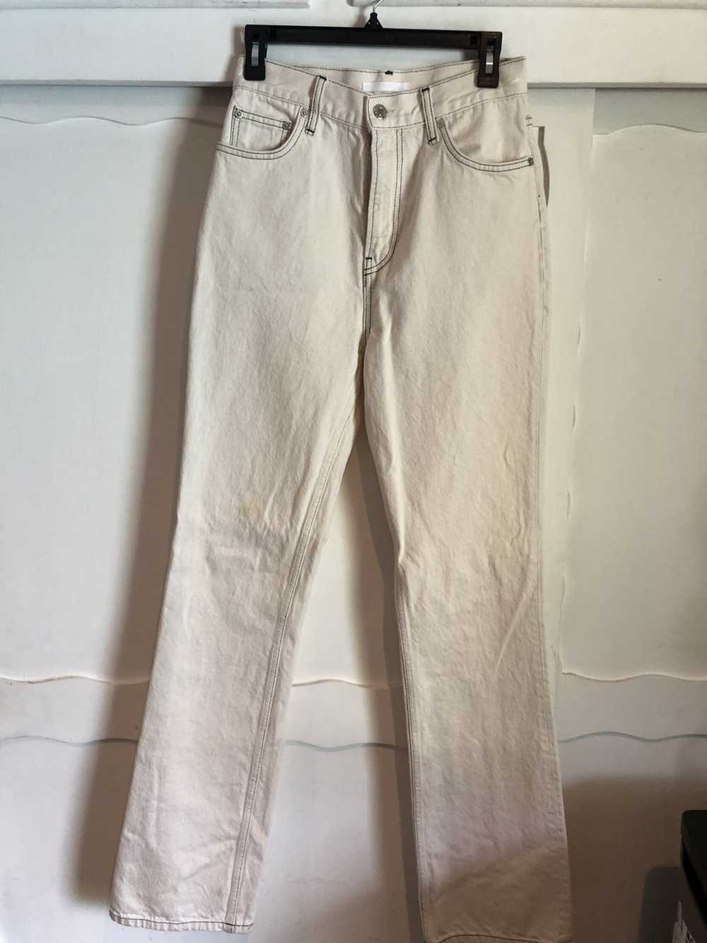 Helmut Lang Helmut Lang flared pants white - image 1