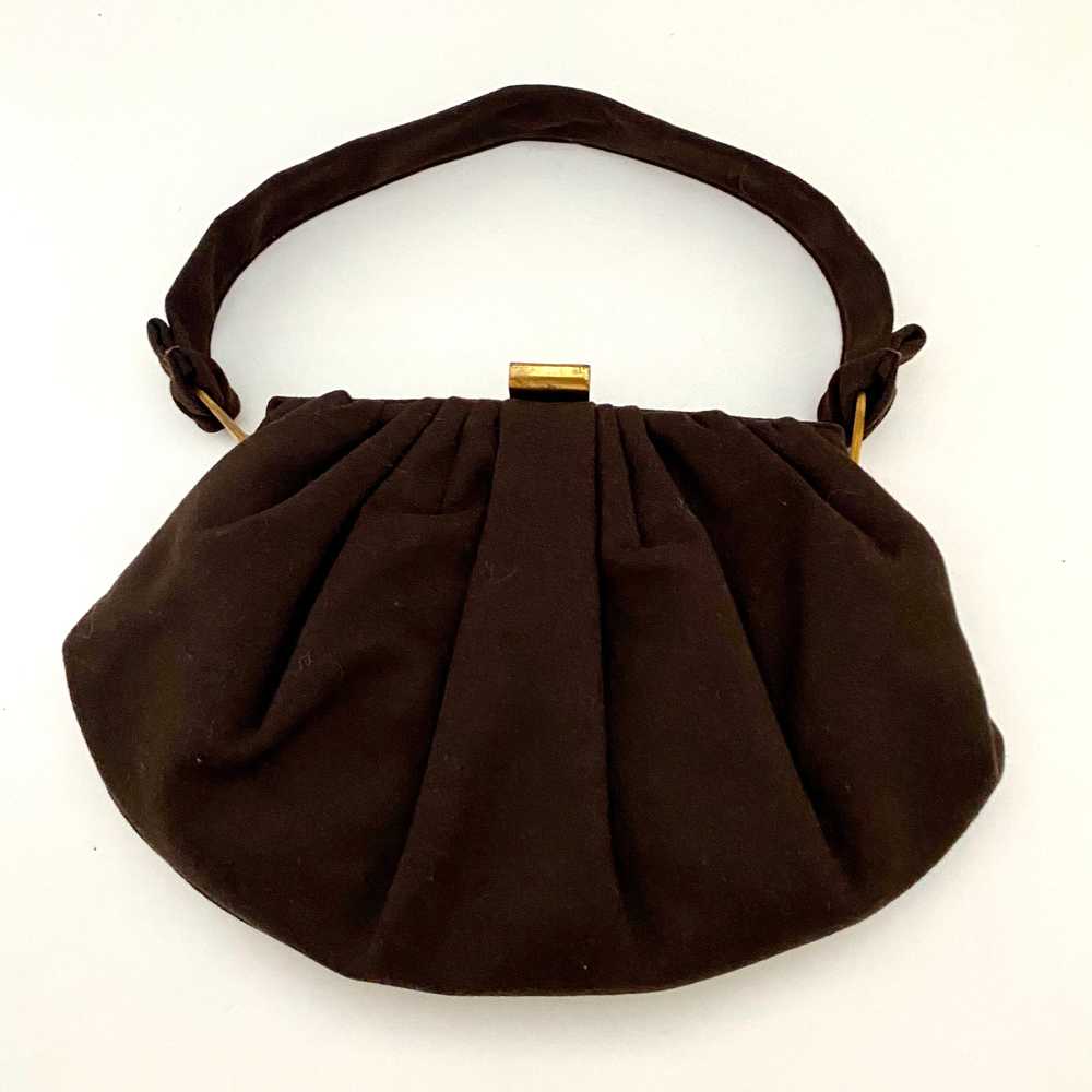 1940s Ingber Brown Handbag - image 1
