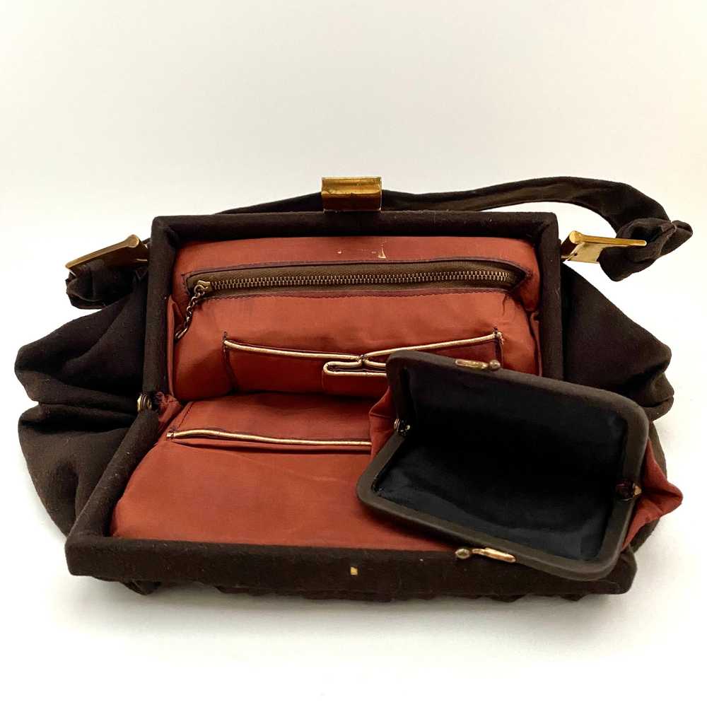 1940s Ingber Brown Handbag - image 5