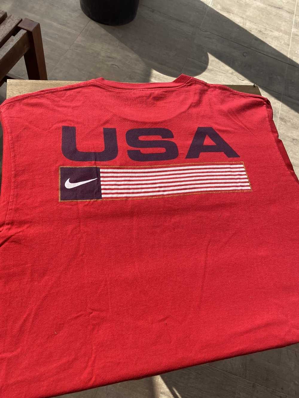 Nike × Vintage Vintage 90’s NIKE USA FLAG T-Shirt - image 2