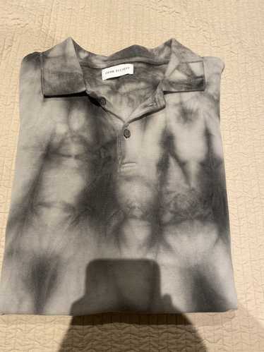 John Elliott Tie Dye Polo w/ Mother of Peal Button