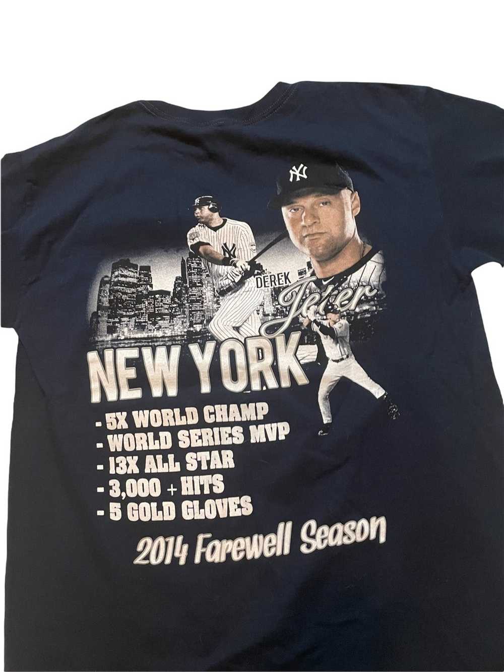 Nike 2014 NEW YORK YANKEES Baseball MLB Blue Short Sleeve T-Shirt