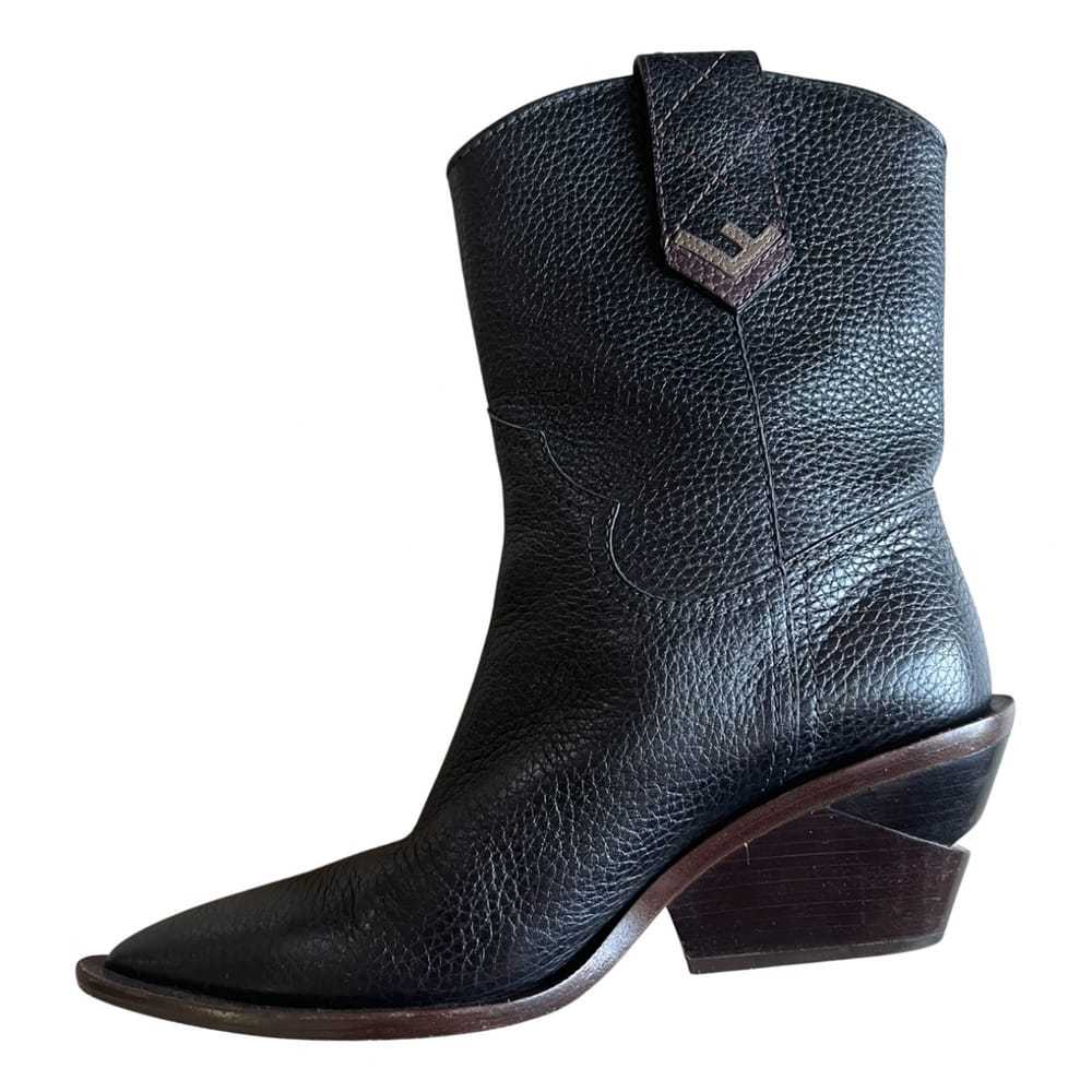 Fendi Cowboy leather ankle boots - image 1