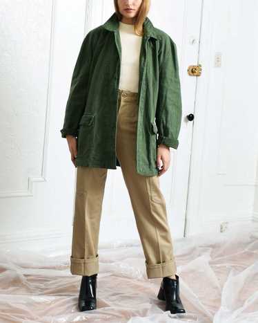 Vintage Army Green Chore Jacket - image 1