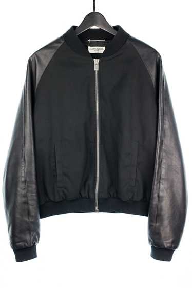 FW12 Raglan Leather Sleeve Bomber