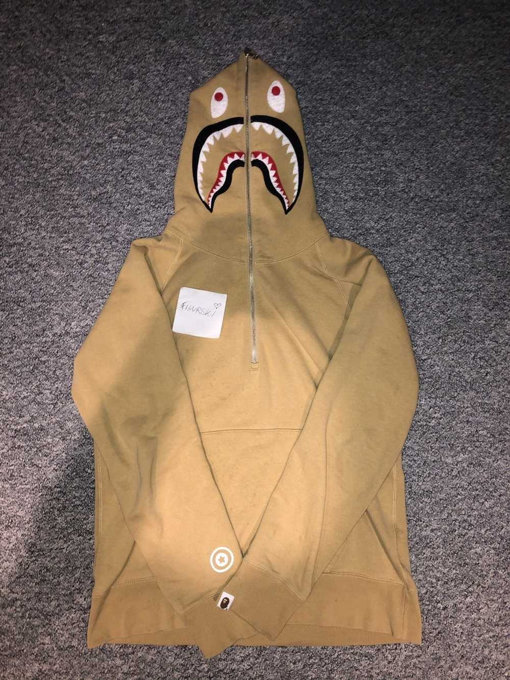 Bape Bape Shark Half Zip Hoodie - image 1