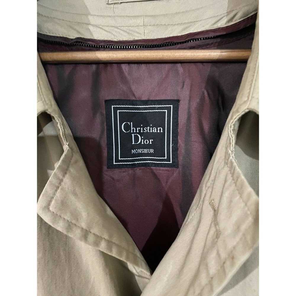 Dior Christian Dior Khaki Trench Coat 44R - image 6
