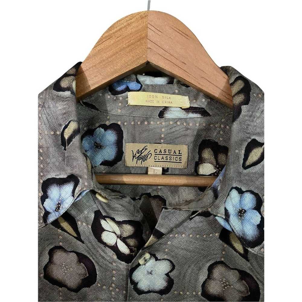 Lord & Taylor Lord And Taylor Floral Silk Shirt L… - image 2
