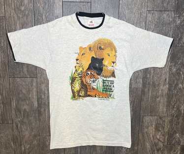 Vintage 1989 Out of Africa Park zoo tee Large - image 1