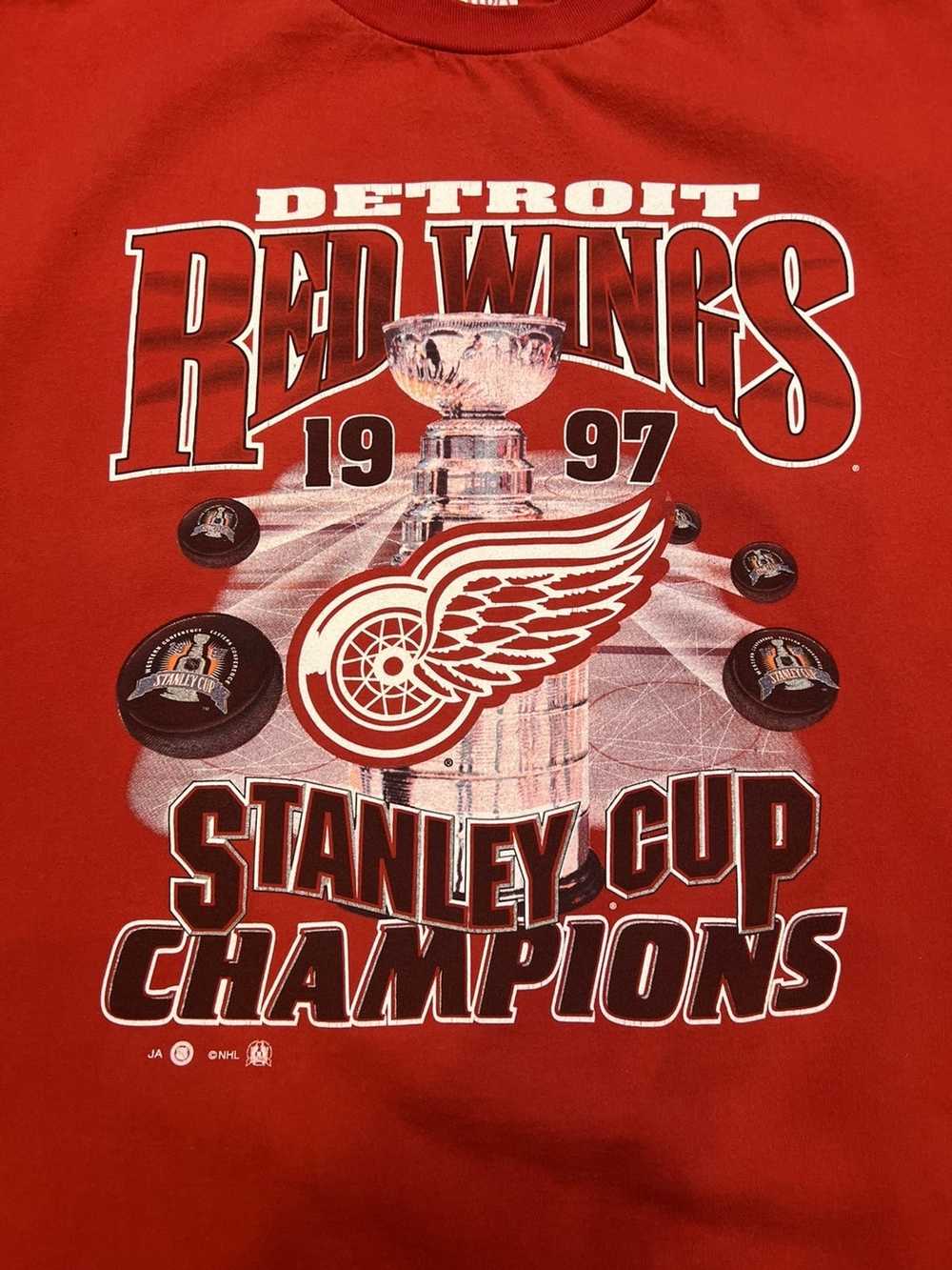 Hockey × NHL × Vintage 1997 detroit red wings gra… - image 2