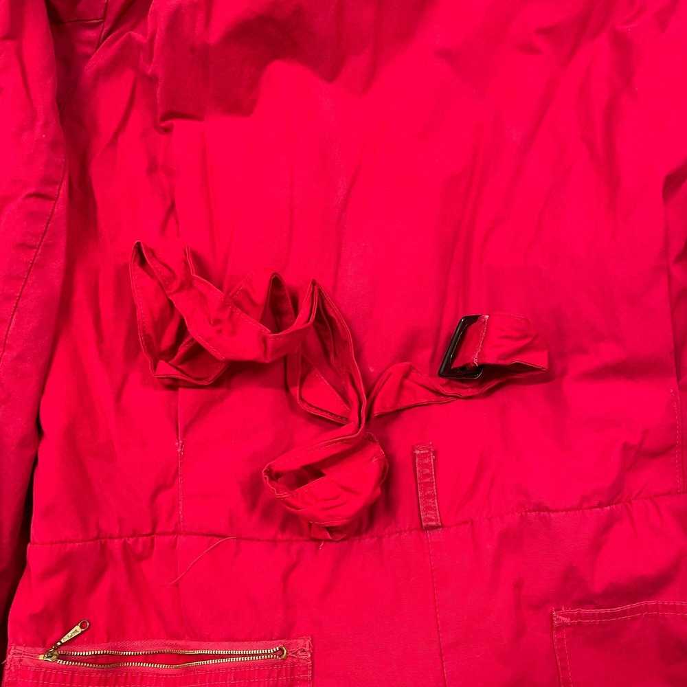 Vintage 50s Quilted Insulated Red Coverall Jumpsu… - image 10