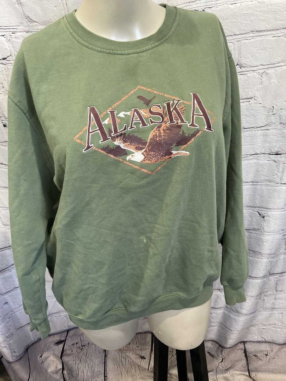 Vintage Vintage Alaska Sweatshirt Crewneck Embroi… - image 7