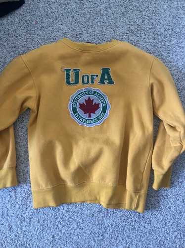 Vintage University of Alberta Golden Bears Alpha Hockey Jersey Green SM S