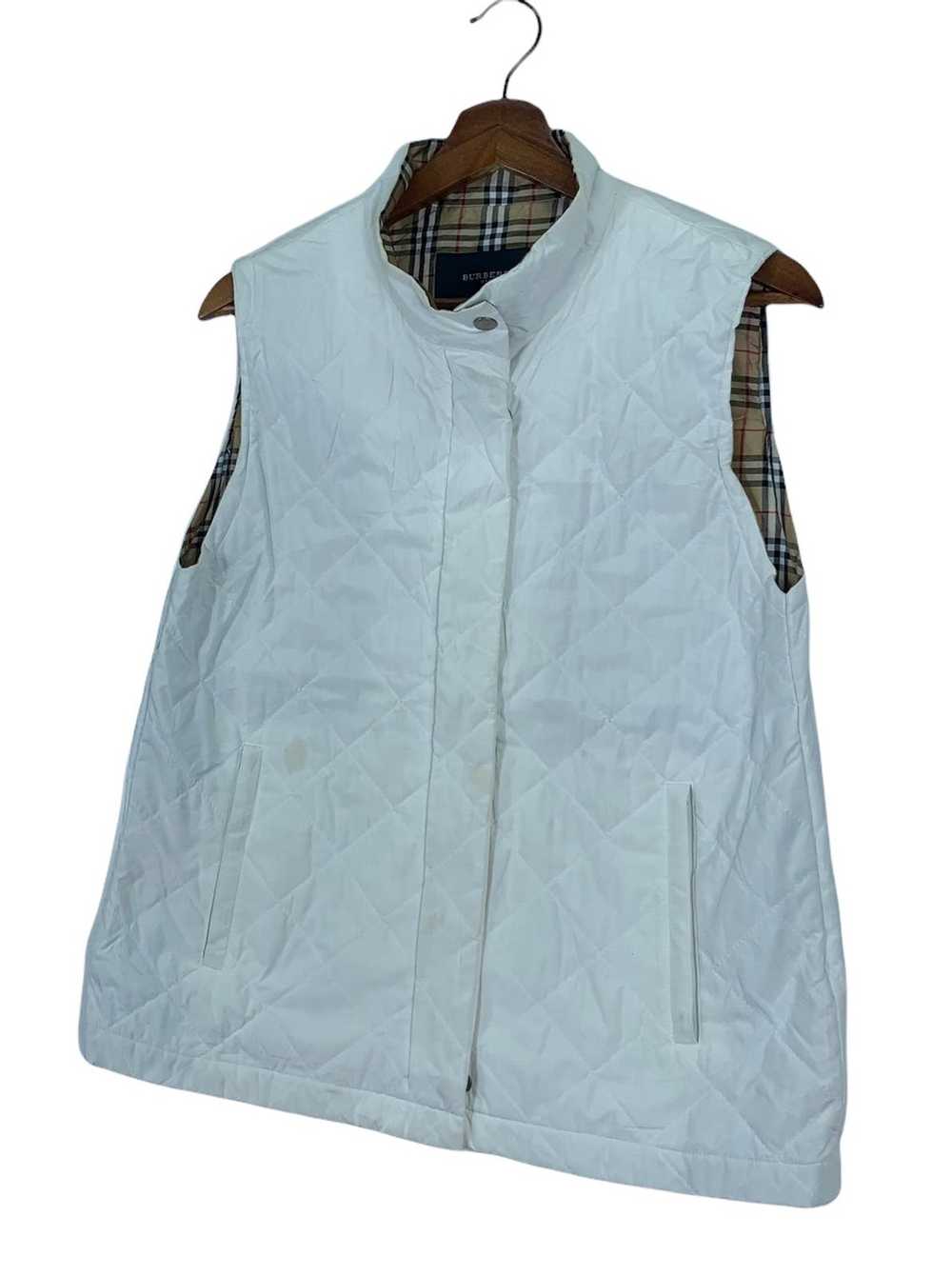 Burberry × Designer Vintage Burberry Quilted Vest… - image 2