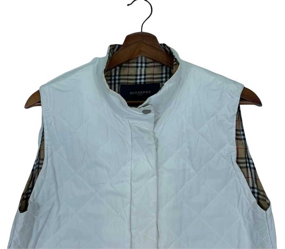Burberry × Designer Vintage Burberry Quilted Vest… - image 3
