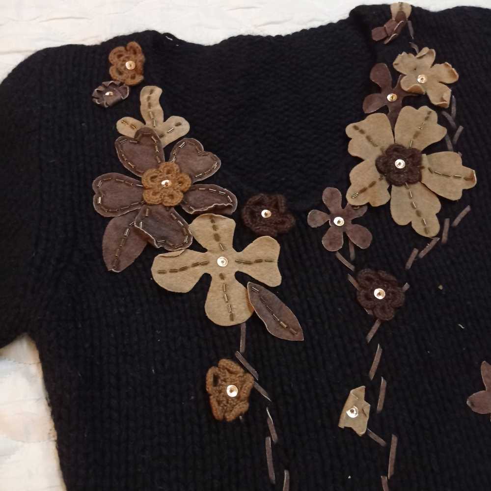 Aran Isles Knitwear × Custom × Streetwear Flowers… - image 4