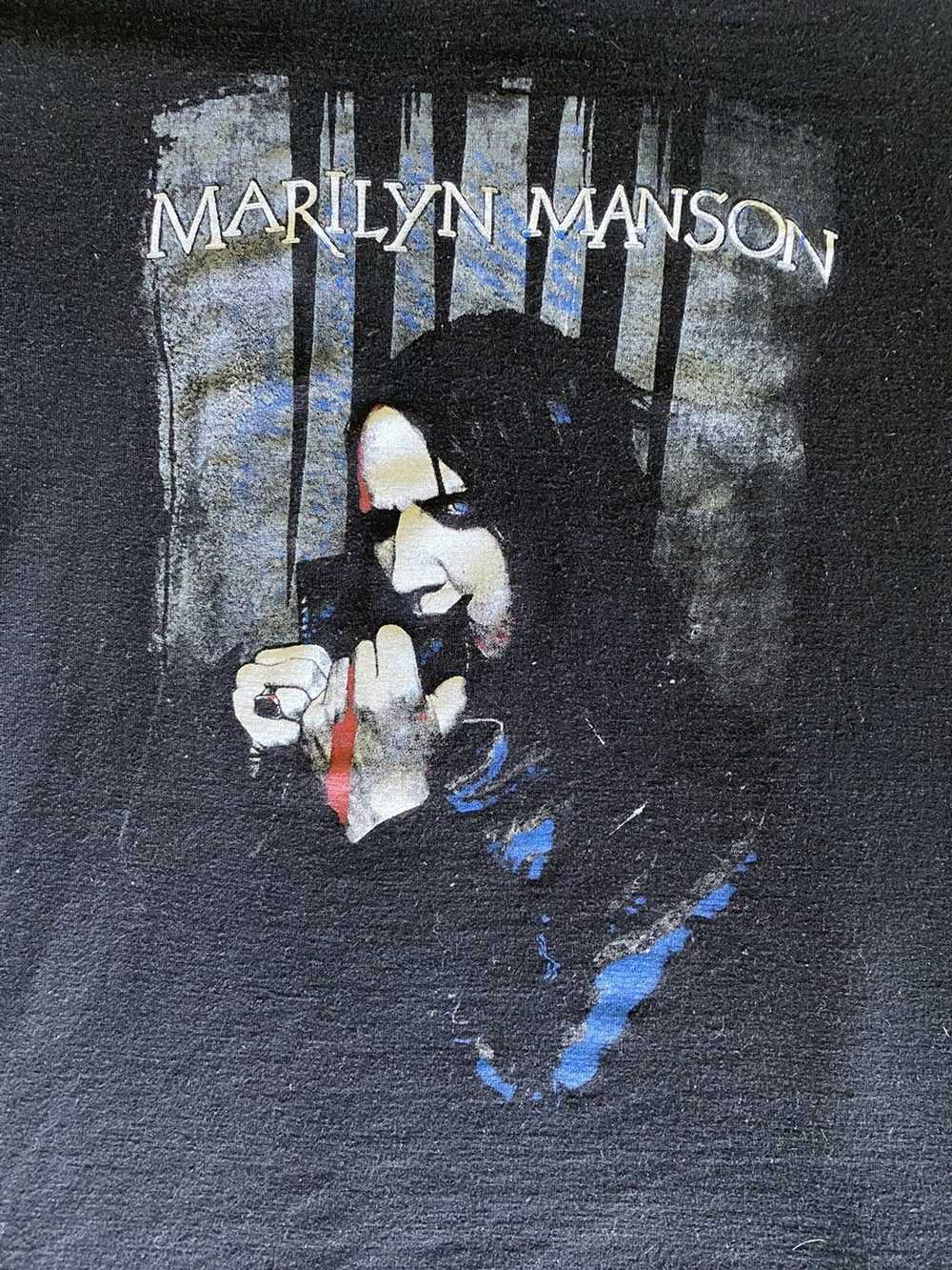 Band Tees × Marilyn Manson × Vintage RARE VINTAGE… - image 2