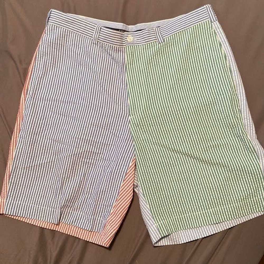 Brooks Brothers Brooks Brothers Pastel Seersucker… - image 1