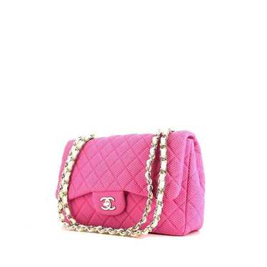 Chanel Timeless shoulder bag in pink canvas Colle… - image 1