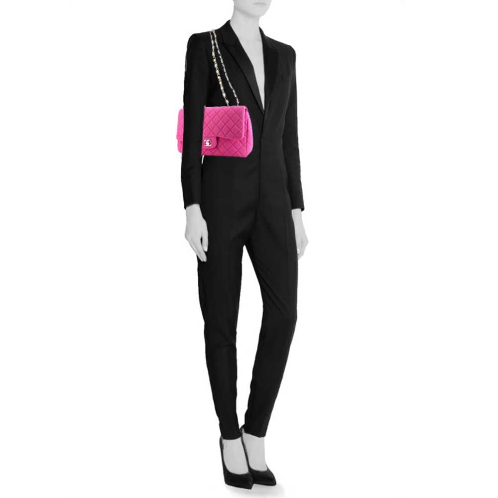 Chanel Timeless shoulder bag in pink canvas Colle… - image 2