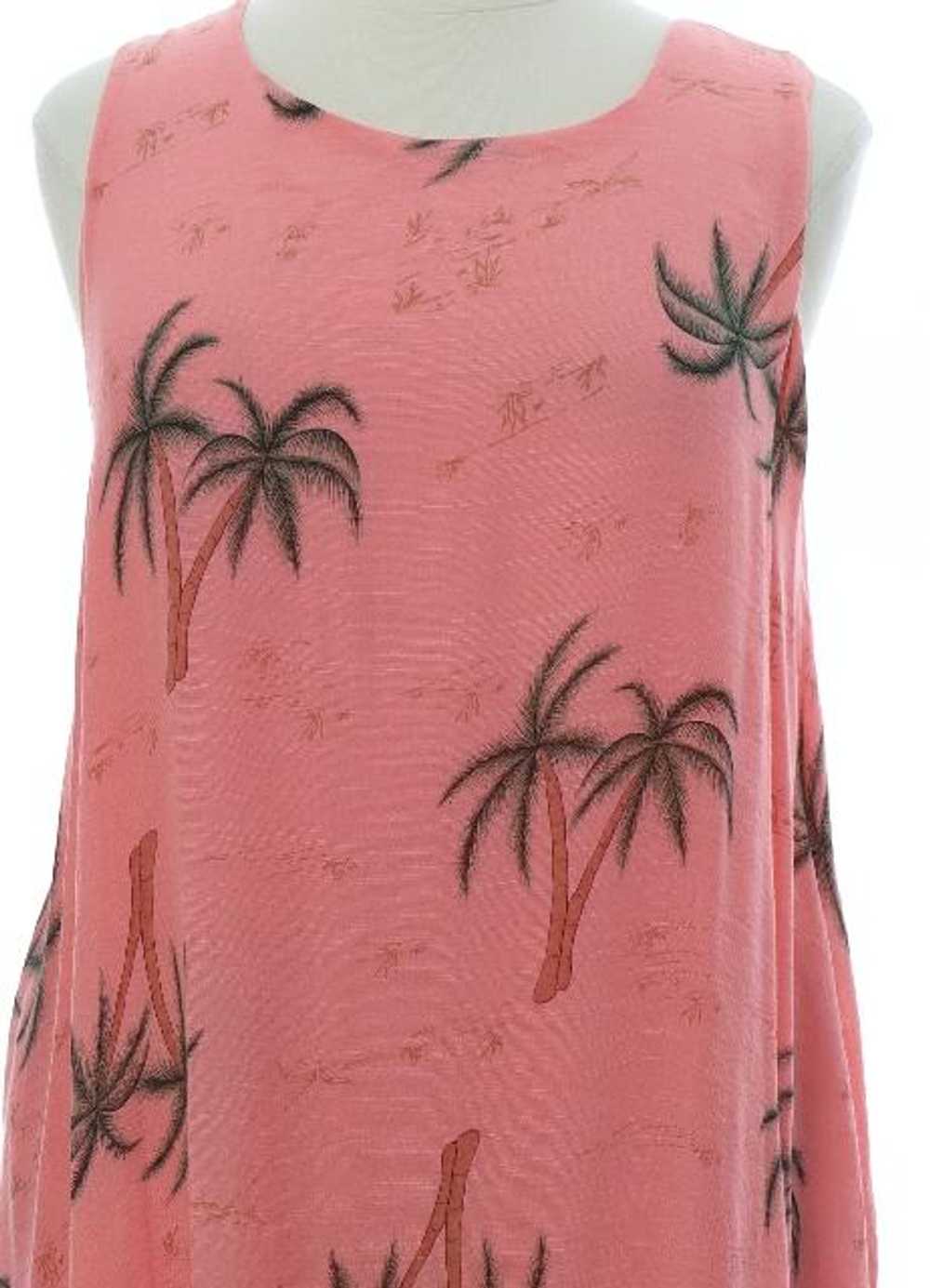1990's India Boutique Rayon Silk Blend Hawaiian D… - image 2