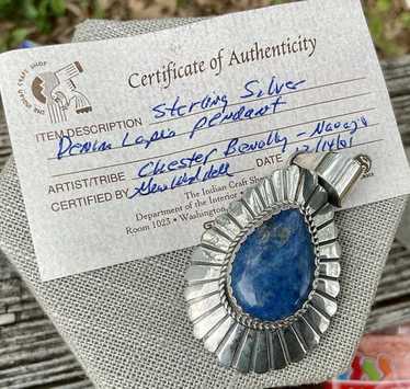 Chester benally signed sterling - Gem