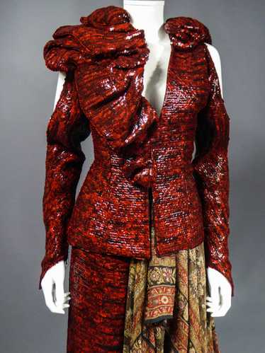 Jean Louis Scherrer Haute Couture 1970's floral print… - Gem