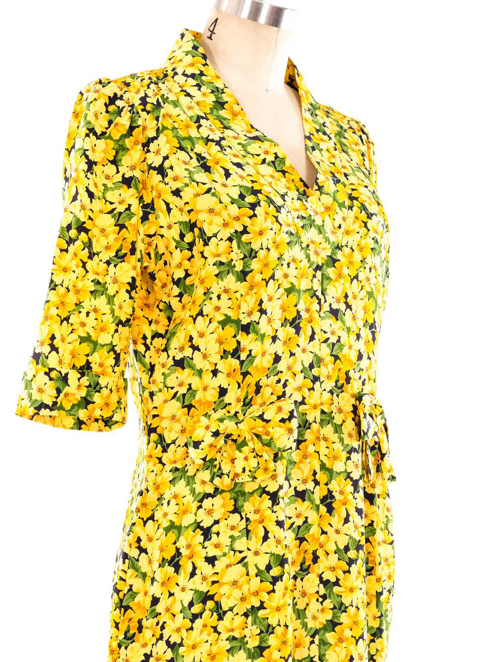 Yves Saint Laurent Floral Silk Dress - image 5