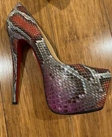 Christian Louboutin daffodil python - image 1