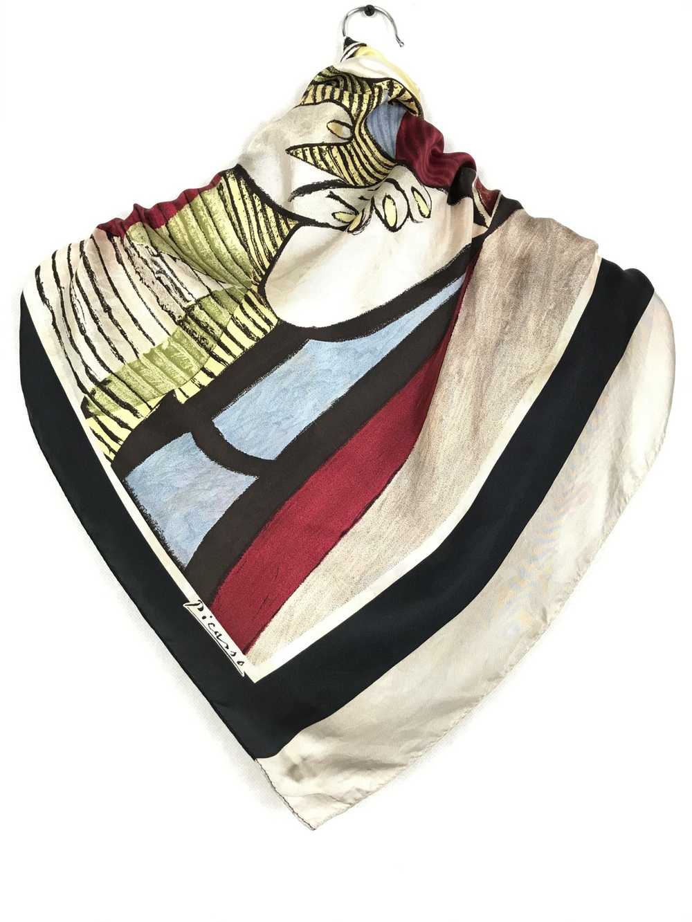 Picasso × Vintage Vintage Designer Silk Scarf Pic… - image 1