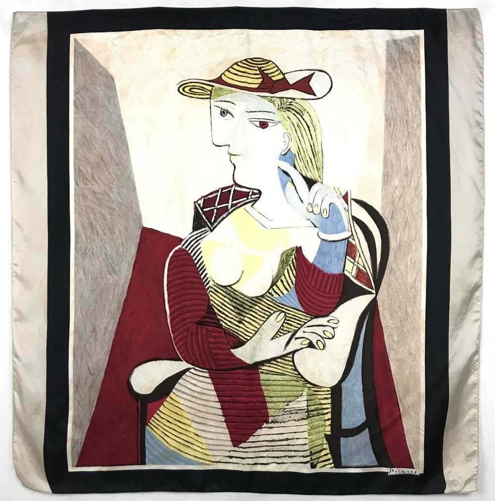 Picasso × Vintage Vintage Designer Silk Scarf Pic… - image 2