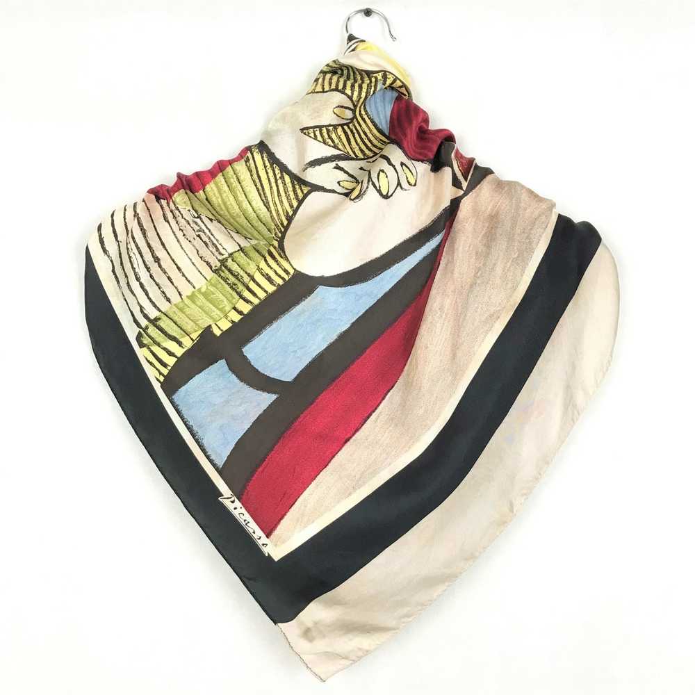 Picasso × Vintage Vintage Designer Silk Scarf Pic… - image 7