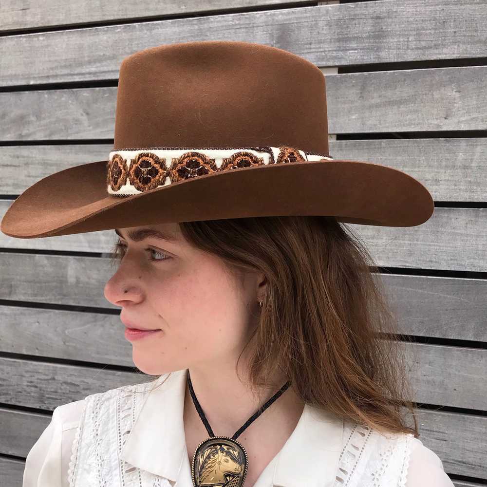 Resistol Brown Cowboy Hat - image 3