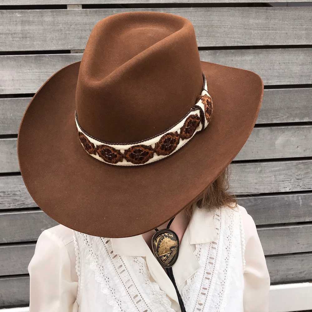 Resistol Brown Cowboy Hat - image 6