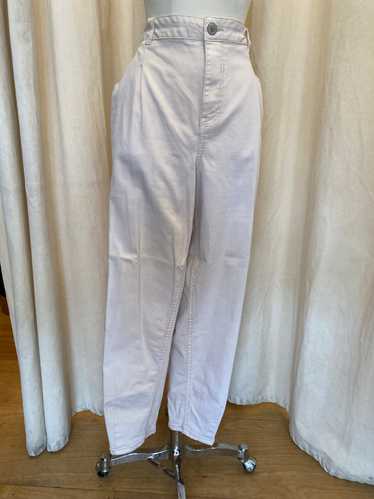 Eloquii ivory tapered jeans