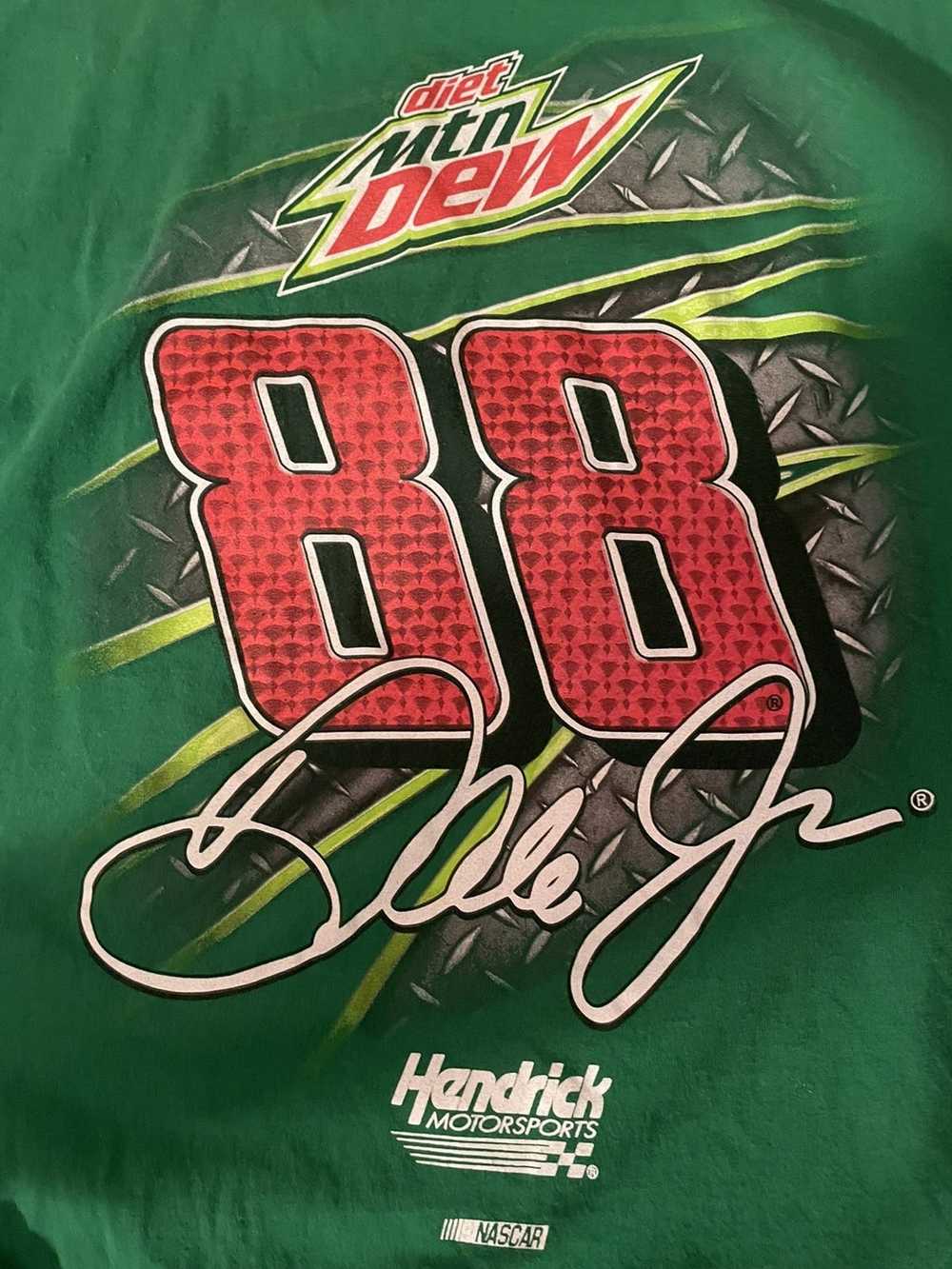 NASCAR VINTAGE DALE JR. NASCAR T-SHIRT - image 5