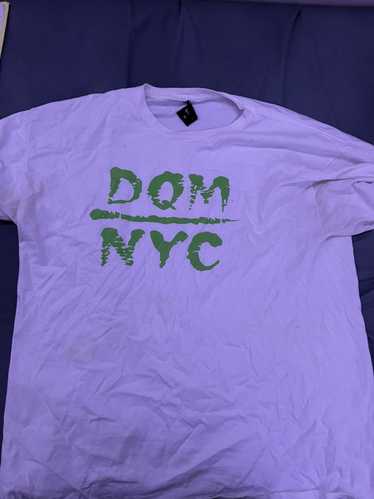 Dqm DQM NYC Green Logo Text Shirt