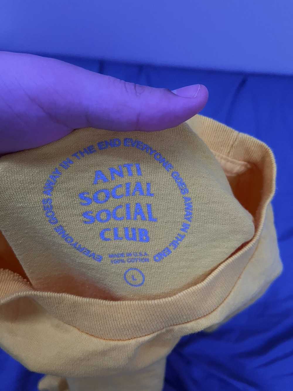 Anti Social Social Club Cross My Heart Yellow Poc… - image 3