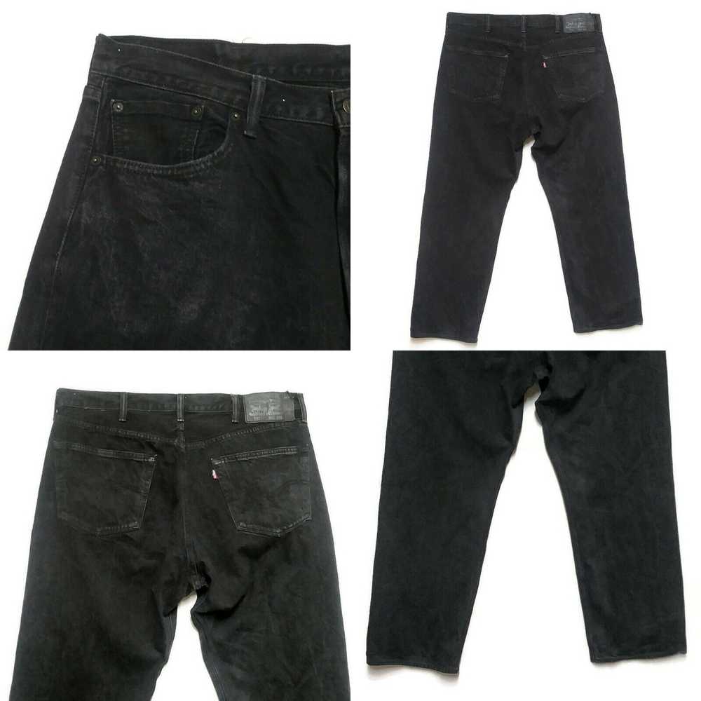 Levi's Levis 501 Black Jeans Mens 39x29 (Tag 40x3… - image 4