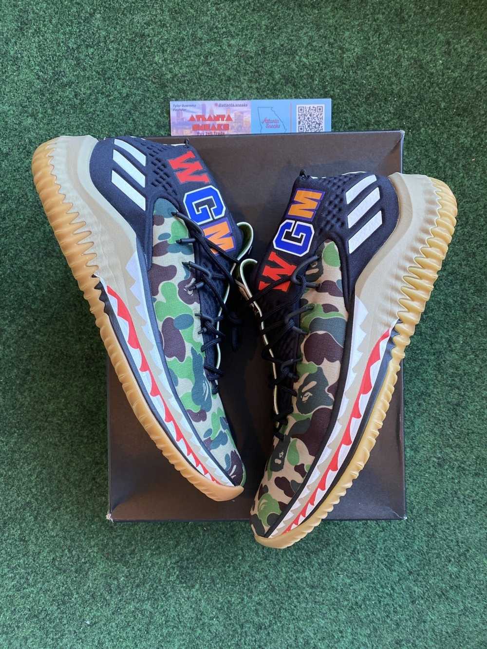 Adidas Bape x Dame 4 Green Camo 2018 - image 1