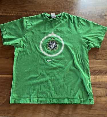 SportsVintageStuff Celtic FC CFC Celts Scotland New Balance 2019/20 Yellow Green Long Sleeve Men's Sports Soccer Football Uniform Shirt Jersey Knitwear Size M