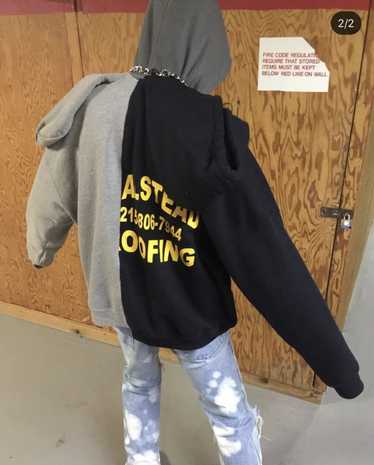 Custom × Vintage Til Death Split Double Hoodie