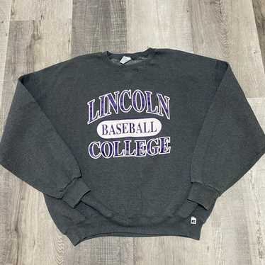 Vintage Longmont Lancers 1980s Pinstripe Vintage Baseball College Baseball Jersey -- Size Large