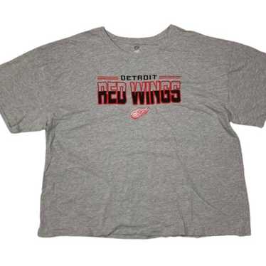 NHL × Vintage Detroit Red Wings Embroidered T-Shi… - image 1