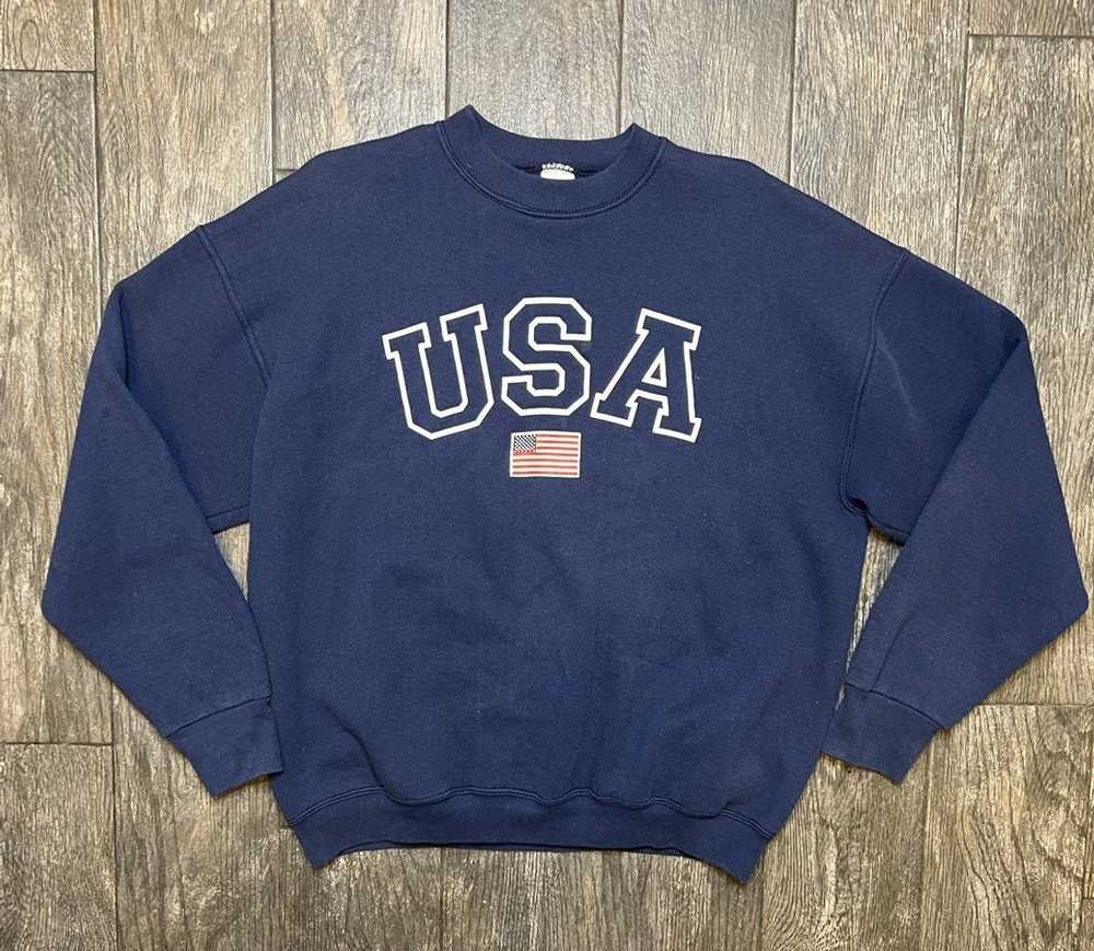 Made In Usa × Vintage 90’s “USA” crewneck XL - image 1