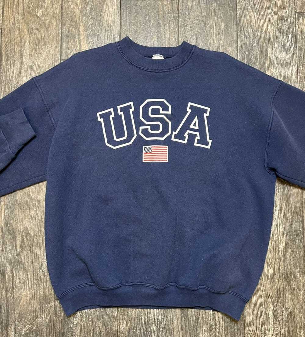 Made In Usa × Vintage 90’s “USA” crewneck XL - image 2