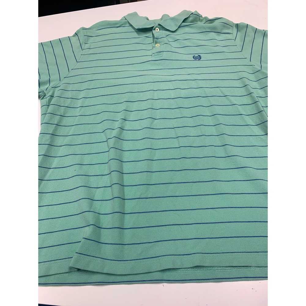 Chaps Mint Green Chaps Polo (Blue Stripes) Size XL - image 1