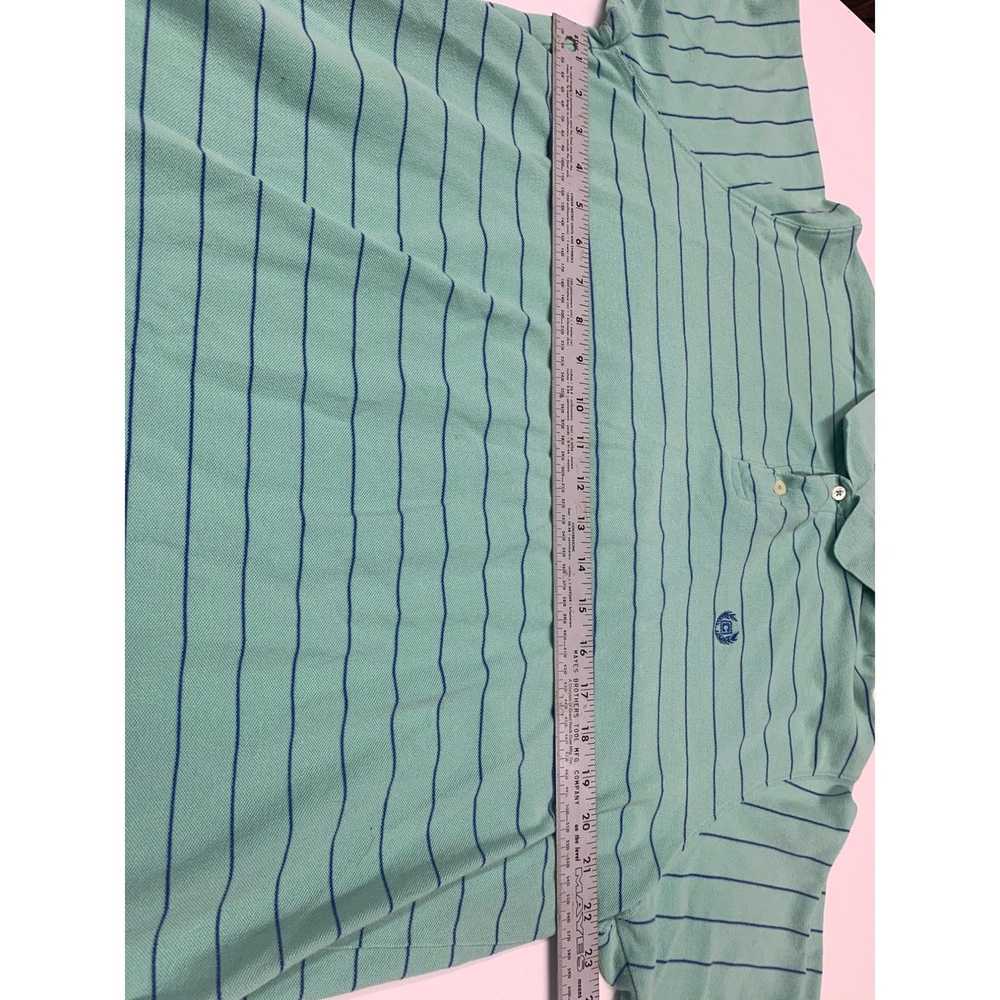 Chaps Mint Green Chaps Polo (Blue Stripes) Size XL - image 3