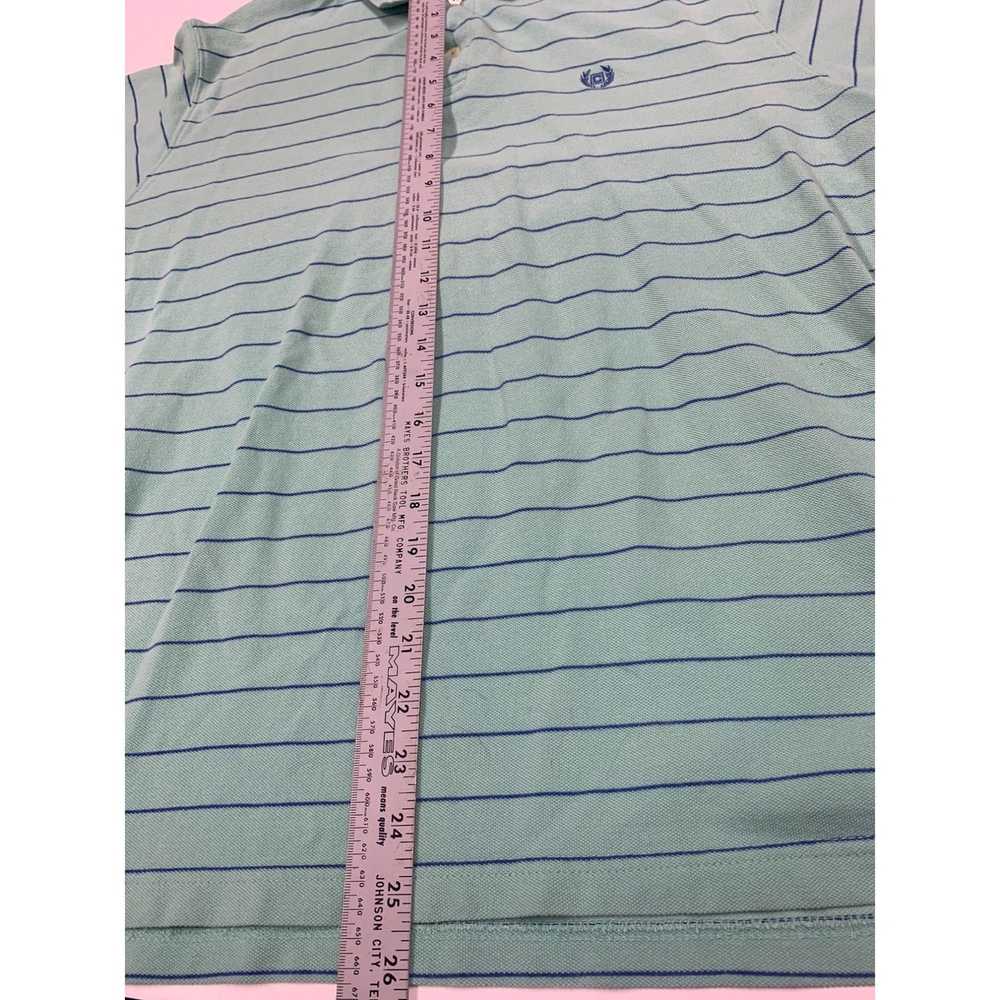 Chaps Mint Green Chaps Polo (Blue Stripes) Size XL - image 4