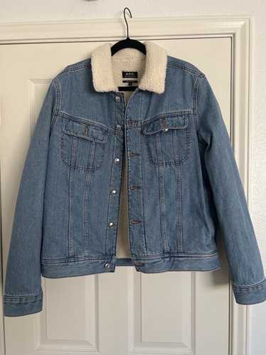 【A.P.C】FEMME 3rd DENIM JKT Vintage wash Silvana Logo jacket | Stonewashed Indigo Japanese Denim